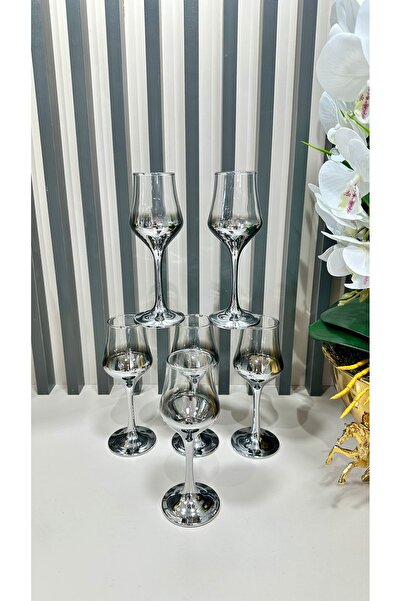 Vakıf home Paşabahçe Titanyum Gümüş Renk Kahve Yanı Su Bardağı