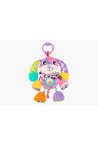 Playgro Dixie Dog Sensory Toy – Rattles, Teether, Textures – Safe from Birth, Perfect for Baby Play