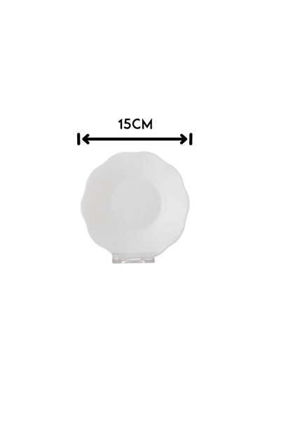 ORIAN Arcopal small white dinner plate, 15 cm, 6 pieces