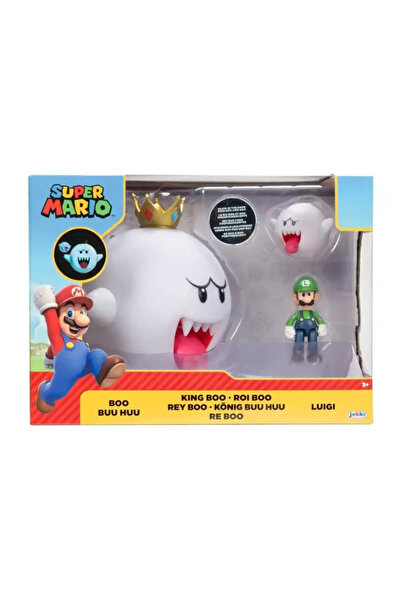 Jakks Pacific مجموعة نينتندو كينج بو متعددة الشخصيات مع بو ولويجي المتوهجين في الظلام - 42436 - للأعمار من 3 سنوات فما فوق