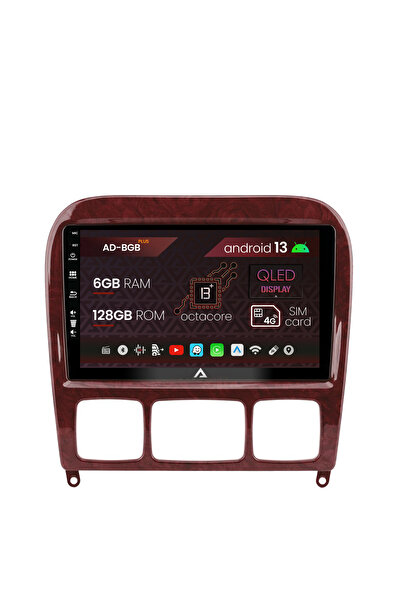AutoDrop Σύστημα πλοήγησης Mercedes Benz S-Class (1998-2005), Android 13, B-O...