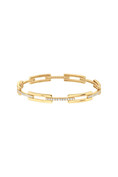 ohmygod jewelry Brățară fixă ​​din argint 925 placată cu aur și pietre - Brățară Kalithea