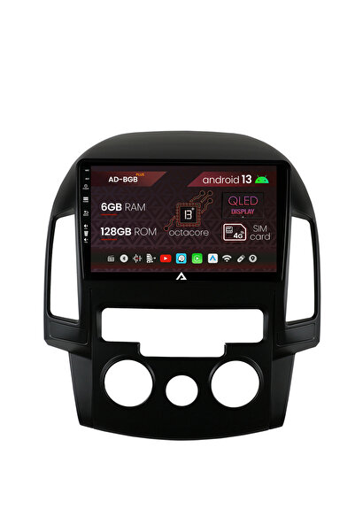 AutoDrop Navigatie Hyundai I30 (2007-2012), Clima Manuala, Android 13, B-Octa...