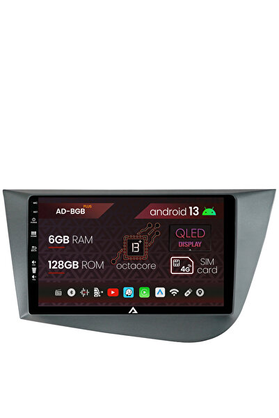 AutoDrop Navigatie Seat Leon (2005-2012), Android 13, B-Octa / 6GB + 128GB, 9"