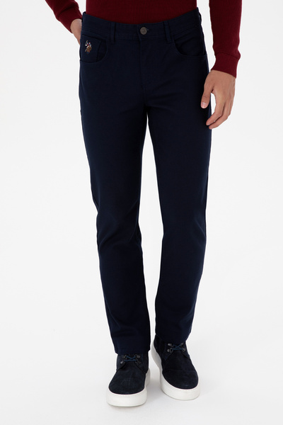 U.S. Polo Assn. Erkek Lacivert Regular Fit Kanvas / Chino Pantolon 50311612-VR033