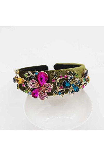 Pursehuit Bentiță verde cu pietre, Cathrin C1