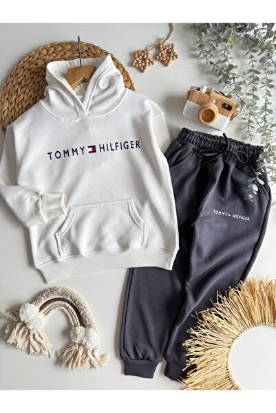 Teeny Weeny Kids Children's Hooded Bottom and Top Tracksuit Set