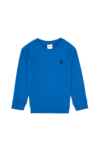 U.S. Polo Assn. Erkek Çocuk Saks Basic Bisiklet Yaka Sweatshirt 50313832-VR032