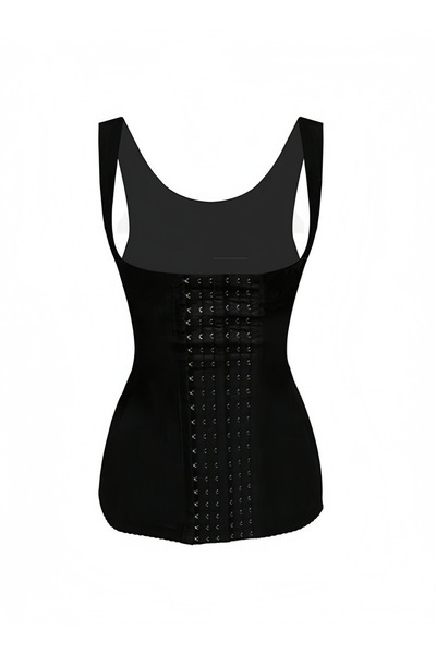 HALAMODO Women's Latex Underbust Waist Training Steel Boned Shapewear Corset