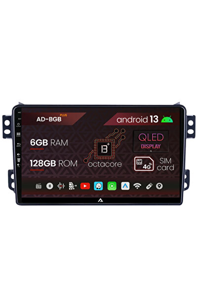 AutoDrop Navigatie Opel Agila/Suzuki Splash (2007-2014), Android 13, B-Octa/6...