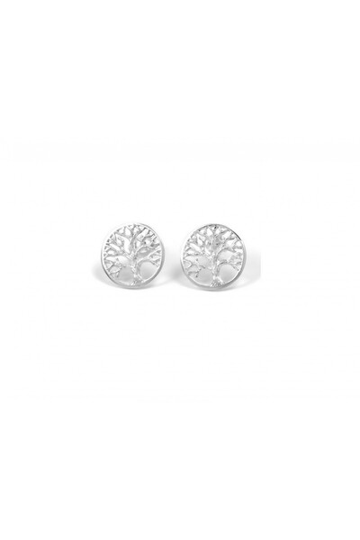 Jolie Silver Cercei din Argint 925, Copacel in Cerc,