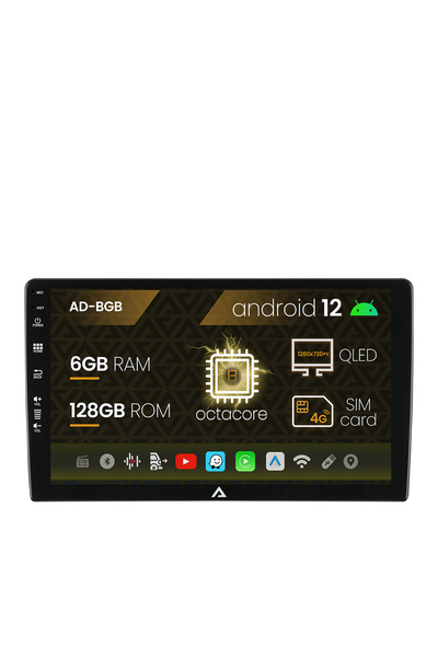 AutoDrop Navigatie All-in-one Universala, Android 13, B-Octa / 6GB + 128GB, 9"