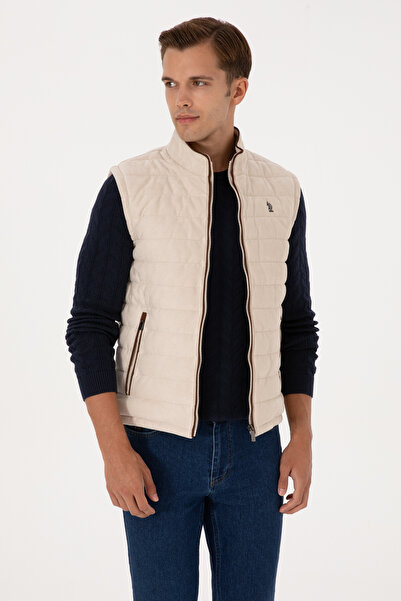 U.S. Polo Assn. Men's Anthracite Leather Vest 50317323-Vr019