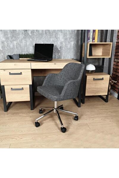 SEZBİL Ofis Ders Çalışma Çok Amaçlı Poliüretan Krom Ayaklı Ergonomik 360 Dere...