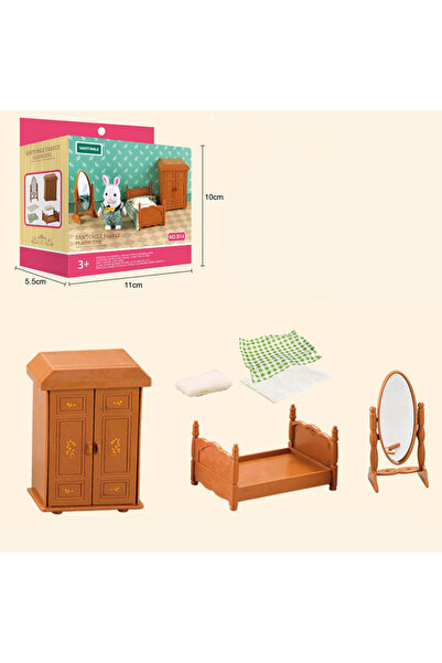 Choice5 B14 1:12 أثاث بيت الدمية العائلي في الغابة بيت الدمية المصغر من مونتي...