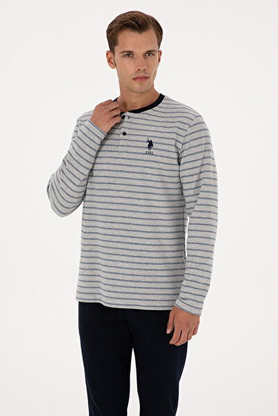 U.S. Polo Assn. Erkek Lacivert Pijama Takımı 50318603-VR033