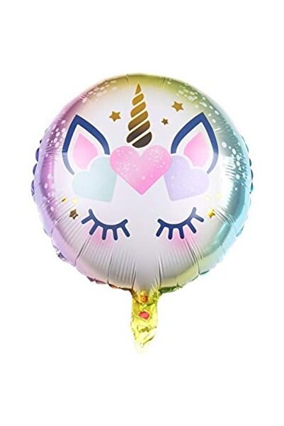 Flippy Metallic Foil Balloon, Flippy, Mini Round Figurine, Unicorn Model, Happy Birthday, Anniversary Theme