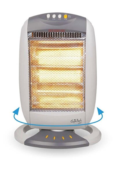 GALLET HAL 200 halogen radiator, 400/800/1200W, 3 zones, rotation function, white