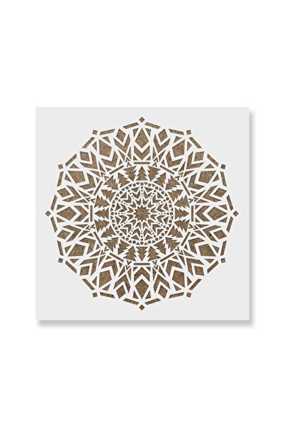 Maxrom Sablon Perete vopsire, tencuiala 0.7mm Abeto Mandala Refolosibil, mode...