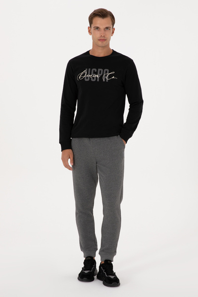 U.S. Polo Assn. Men's Anthracite Melange Sweatpants 50313765-Vr081