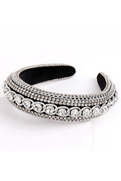 Pursehuit Bentiță neagră, pufoasă, cu lanțuri și pietre, Ilma C1