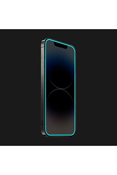 Flippy Luminous Tempered Glass Screen Protector for iPhone 15 Pro Max, Neon Silicone Edge, Matte, 9H