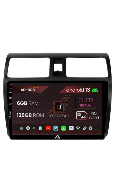 AutoDrop Навигация Suzuki Swift (2003-2010), Android 13, B-Octa / 6GB + 128GB...