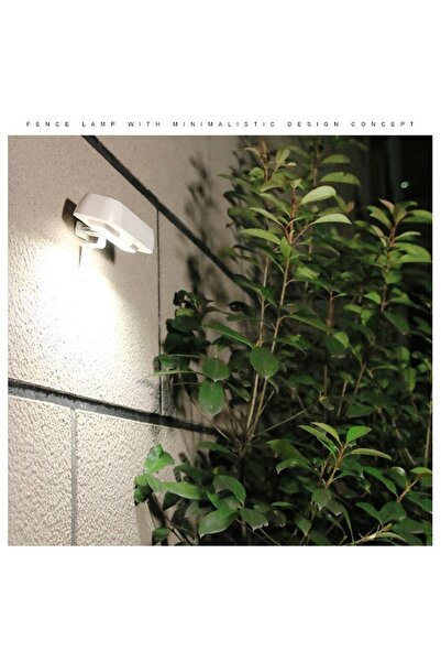 Flippy Solar LED Wall Light, 18x7 cm, Motion Sensor, 6V, 2200mAh, Cool White