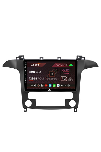 AutoDrop Navigatie Ford S-Max / Galaxy (2006-2015), Android 13, B-Octa / 6GB ...