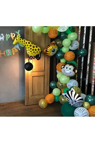 Flippy Metallic Foil Balloon, Flippy, Mini Animal Figures, Zebra, 25x45cm, Air/Helium, Multicolor