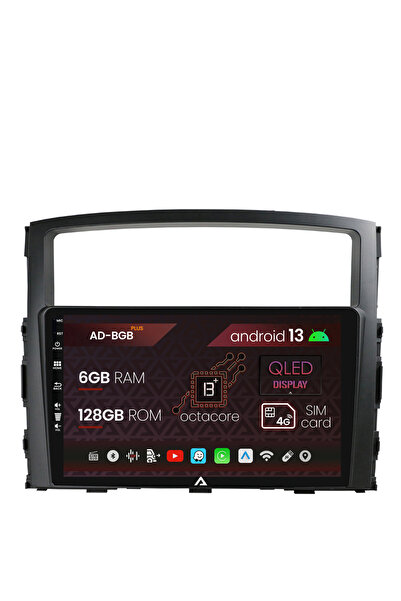 AutoDrop Navigatie Mitsubishi Pajero (2006-2014), Android 13, B-Octa / 6GB + 128GB, 9"