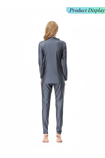 HALAMODO 3PCS Women Modest Muslim Swimsuit, Long Sleeves Swimsuits, Full Covered Swimwear, Muslim Beachwear