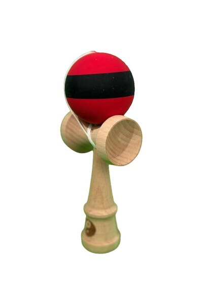 LEIBOO Kendama X Original, ξύλο με επένδυση από καουτσούκ, 18 εκ., παιχνίδι δ...