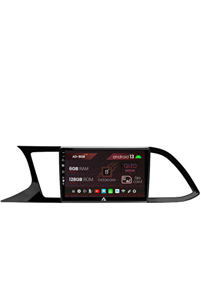 AutoDrop Navigatie Seat Leon 3 (2014-2020), Android 13, B-Octa / 6GB + 128GB, 9"