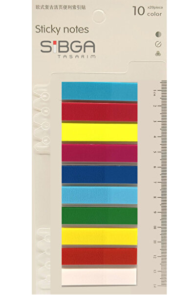 sibga tasarım Transparent Colored Postit Post-it Post It.Bookmark Bookmark Postit Sticker Note Paper 200 Sheets