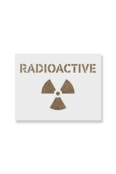 Maxrom Sablon Perete vopsire, tencuiala 0.7mm Radioactive Symbol Refolosibil,...