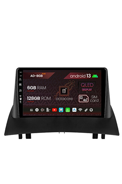 AutoDrop Navigatie Renault Megane 2 (2002-2009), Android 13, B-Octa / 6GB + 1...