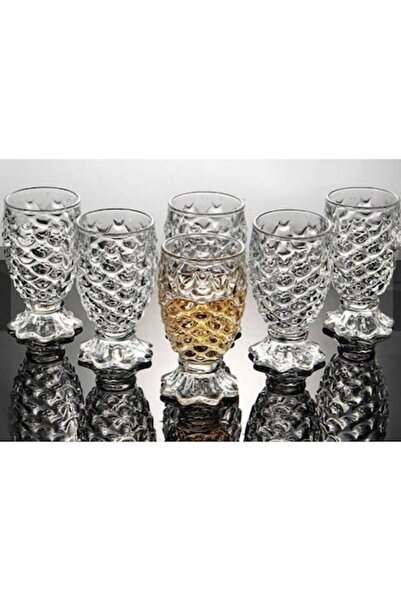 cheffinger Set of 6 Glass Glassware, 180 ml, 7 x 11 cm, Transparent