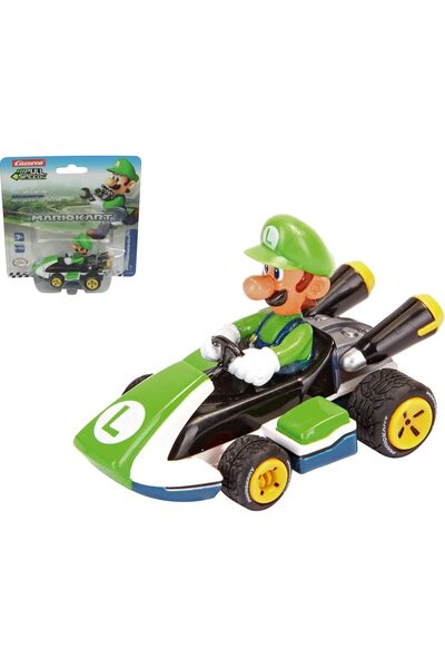 Carrera Pull & Speed Mario Kart 8 Luigi Blister 1:43 Car 18405 (Ages 3+)