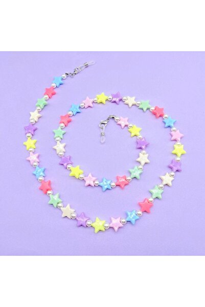 Pursehuit Αλυσίδα γυαλιών, με μαργαριτάρια και πολύχρωμα αστέρια, Owen C2