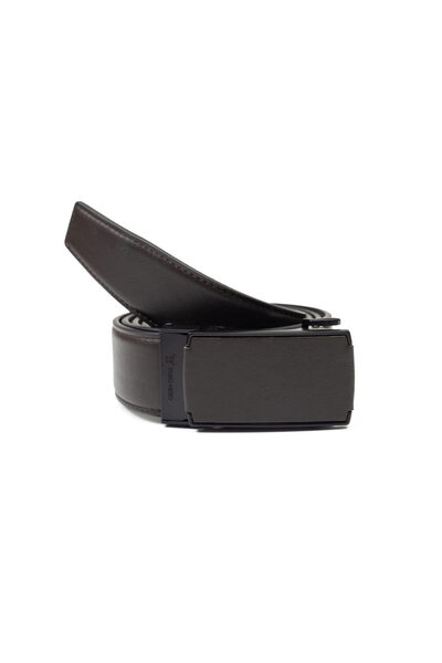 Toro Nero Men's Belt in Brown Leather Moderny Automatic - ToroNero