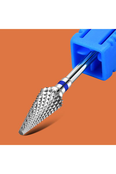 Choice6 6W blue Carbide Tungsten Nail Bits Milling Cutter Burrs For Remove Nail Polish Manicure Machine Pedi