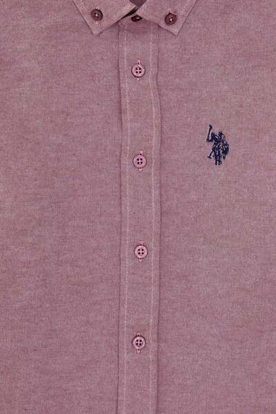 U.S. Polo Assn. Erkek Çocuk Bordo Uzun Kollu Basic Gömlek 50316801-VR177
