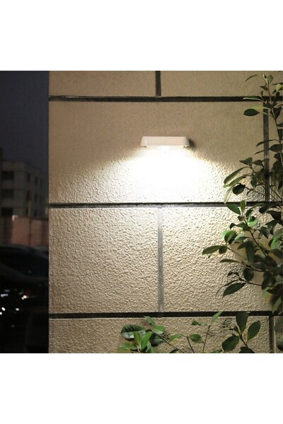 Flippy Solar LED Wall Light, 18x7 cm, Motion Sensor, 6V, 2200mAh, Cool White