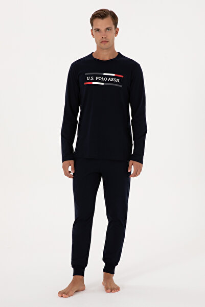 U.S. Polo Assn. Erkek Lacivert Pijama Takımı 50318598-VR033