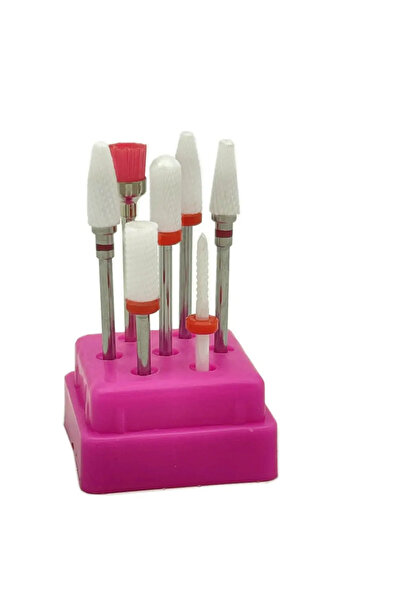 Choice1 P7-21 7pcs Milling Cutters for Manicure Set Ceramic Nail Drill Bits f...