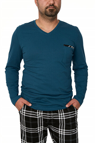 Centini Men's cotton pajamas, Montana, silver pine