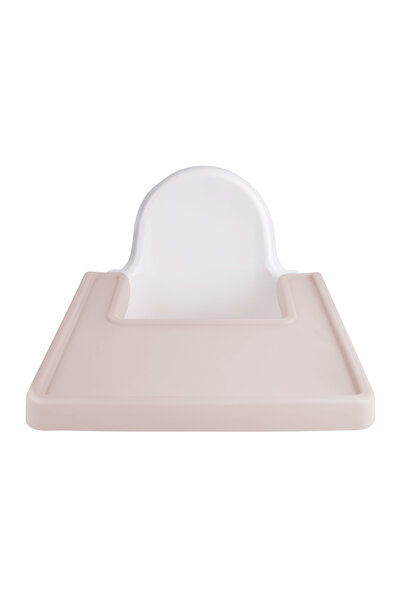 Choice3 حصيرة كرسي مرتفع أنتيلوب ذات غطاء كامل باللون الرمادي الفاتح، مفرش طع...