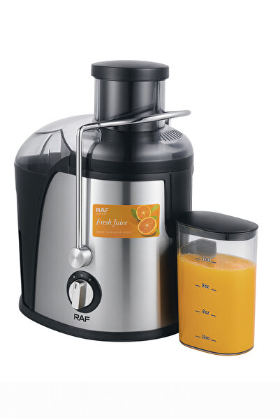 raf 250W Juicer Extractor, 350ml Jug, Stainless Steel, Low Noise, Easy Clean, 18000 RPM