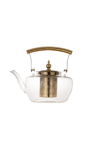 SAFA إبريق شاي زجاجي حراري سعة 1000 مل مع مصفاة داخلية